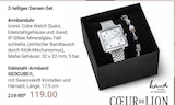 2-teiliges Damen-Set Armbanduhr im Angebot bei GLOBUS in Weimar 2-teiliges Damen-Set Armbanduhr Angebote von COEUR DE LION bei GLOBUS Weimar für 119,00 €