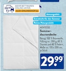 Sommerdaunendecke von NOVITESSE für 29,99 € bei ALDI SÜD im Angebot Sommerdaunendecke von NOVITESSE im aktuellen ALDI SÜD Prospekt
