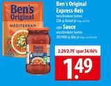 Ben's Original Express-Reis oder Sauce bei famila Nordost im Prospekt "" für 1,49 €