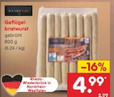 Aktuelles Geflügelbratwurst Angebot bei Netto Marken-Discount in Osnabrück ab 4,99 €