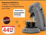 Padautomat HD6553/70 im Angebot bei GLOBUS in Krefeld Padautomat HD6553/70 Angebote von Senseo bei GLOBUS Krefeld für 5,99 €