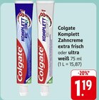 Komplett Zahncreme extra frisch bei E center im Gerlingen Prospekt für 1,19 €