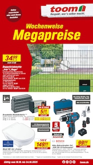 toom Baumarkt Prospekt der KW 42 "Respekt, wer's selber macht." Aktueller toom Baumarkt Prospekt "Respekt, wer's selber macht." Seite 1 von 12 Seiten