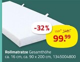 Rollmatratze Angebote bei ROLLER Krefeld für 99,99 €