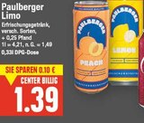 Limo von Paulberger im aktuellen E center Prospekt