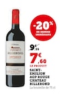 Saint-Emilion AOP Rouge Chateau Billerond - Billerond - Super U à Ajaccio Saint-Emilion AOP Rouge Chateau Billerond - Billerond en promo chez Super U Ajaccio à 7,60 €