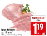 Puten-Schnitzel im EDEKA Prospekt Puten-Schnitzel von im aktuellen EDEKA Prospekt für 1,19 €