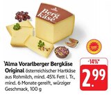Vorarlberger Bergkäse Original bei EDEKA im Remshalden Prospekt für 2,99 €
