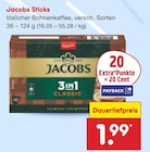 Sticks im Angebot bei Netto Marken-Discount in Görlitz Sticks Angebote von Jacobs bei Netto Marken-Discount Görlitz für 1,99 €