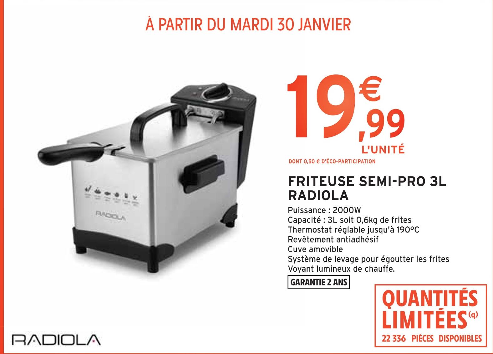 Promo Friteuse Super Uno Moulinex chez E.Leclerc