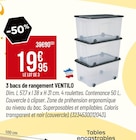 3 bacs de rangement Ventilo en promo chez Bricorama 3 bacs de rangement Ventilo dans le catalogue Bricorama