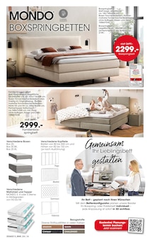 Bett im Möbel Martin Prospekt "JETZT PROFITIEREN: KÜCHENMESSE" mit 20 Seiten (Trier)