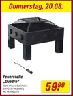 Feuerstelle „Quadro“ von  im aktuellen toom Baumarkt Prospekt für 59,99 €