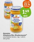Alnatura Bio-Kindermenü von demeter im aktuellen tegut Prospekt für 1,49 €