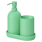 Badezimmer-Set 3-tlg. hellgrün im IKEA Prospekt Badezimmer-Set 3-tlg. hellgrün von GANSJÖN im aktuellen IKEA Prospekt für 17,99 €