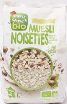 Muesli noisettes bio - Casino Supermarchés à Bois-Colombes Muesli noisettes bio en promo chez Casino Supermarchés Bois-Colombes à 2,52 €