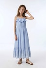 Robe longue à bretelles brodée en coton - Monoprix Margaret Robe longue à bretelles brodée en coton à 16,49 € dans le catalogue Monoprix Margaret