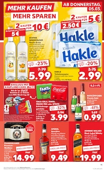 Whiskey im Kaufland Prospekt "Aktuelle Angebote" mit 60 Seiten (Bremerhaven)