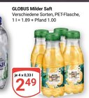 Milder Saft im Angebot bei GLOBUS in Pirmasens Milder Saft Angebote von GLOBUS bei GLOBUS Pirmasens für 2,49 €