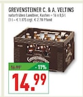 naturtrübes Landbier im Angebot bei Marktkauf in Dorsten naturtrübes Landbier Angebote von GREVENSTEINER C. & A. VELTINS bei Marktkauf Dorsten für 14,99 €
