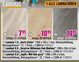 Laminat Angebote von Laminat bei Hornbach Karlsruhe für 7,95 €