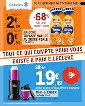 Catalogue Supermarchés E.Leclerc en cours à Champigny-sur-Veude et alentours, "TOUT CE QUI COMPTE POUR VOUS EXISTE À PRIX E.LECLERC", 32 pages, 23/09/2025 - 04/10/2025