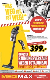 Elektronik im MEDIMAX Prospekt in Leipzig Aktueller MEDIMAX Prospekt mit Elektronik, "WAS WEG IST, IST WEG!", Seite 1