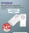 Netzwerk im V-Markt Prospekt Powerline-Set Duo POWER2000 von STRONG im aktuellen V-Markt Prospekt für 54,90 €