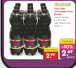 Cola oder Limonaden ohne Zucker Angebote von StarDrink bei Netto Marken-Discount Euskirchen für 2,69 €