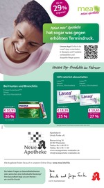 mea - meine apotheke Apotheken Prospekt der aktuellen Woche mit 4 Seiten, gültig von 01.02.2026 bis 28.02.2026, in Wiesbaden und Umgebung Aktueller mea - meine apotheke Apotheken Prospekt in Wiesbaden und Umgebung, "Unsere Februar-Angebote" mit 4 Seiten, 01.02.2026 - 28.02.2026