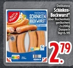 Delikatess Schinken-Bockwurst im EDEKA Prospekt Delikatess Schinken-Bockwurst von Edeka im aktuellen EDEKA Prospekt für 2,79 €