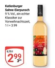 Sahne-Eierpunsch Angebote von Katlenburger bei GLOBUS Kaiserslautern für 2,99 €