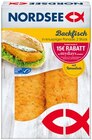 Matjesfilet oder Backfisch von Nordsee für 2,49 € bei REWE im Angebot Matjesfilet oder Backfisch von Nordsee im aktuellen REWE Prospekt
