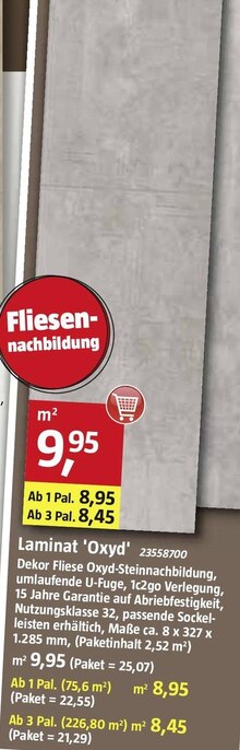 Laminat 'Oxyd' bei BAUHAUS in Saarbrücken Laminat 'Oxyd' im Angebot bei BAUHAUS Saarbrücken