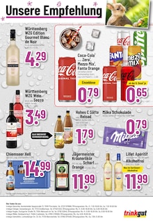 Coca Cola Zero im Trinkgut Prospekt "Aktuelle Angebote" mit 8 Seiten (Pforzheim)