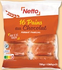 16 pains au chocolat format familial - NETTO - Netto 16 pains au chocolat format familial - NETTO à 3,25 € dans le catalogue Netto
