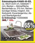 Edelstahlspüle KANIS-50-ED Angebote von MONDO bei Opti-Megastore Schorndorf für 129,00 €