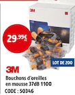 Screwfix - Bouchons d'oreilles en mousse 37dB 1100 : offre du catalogue Promo Bouchons d'oreilles en mousse 37dB 1100 à 29,99 € dans le catalogue Screwfix ""