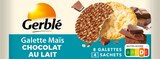 GALETTE MAÏS CHOCOLAT AU LAIT GERBLÉ - GERBLE - Auchan Hypermarché à Saintes GALETTE MAÏS CHOCOLAT AU LAIT GERBLÉ - GERBLE en promo chez Auchan Hypermarché Saintes à 2,18 €