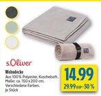 Wohndecke Angebote von s.Oliver bei diska Hof für 14,99 €