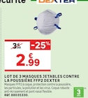 LEROY MERLIN Longueau - Promo Masques jetables contre la poussière FFP2 Promo Masques jetables contre la poussière FFP2 à 2,99 € dans le catalogue LEROY MERLIN à Longueau