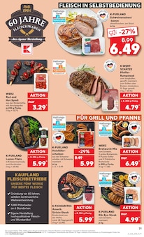 Rindfleisch im Kaufland Prospekt "Aktuelle Angebote" mit 52 Seiten (Stuttgart)