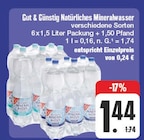 Natürliches Mineralwasser Angebote von Gut & Günstig bei EDEKA Leipzig für 1,44 €