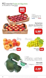 Prix et réduction Nectarine Jaune dans le prospectus Colruyt en cours Offre Nectarine Jaune dans le catalogue Colruyt du moment à la page 10