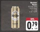 Pilsener Angebote von Warsteiner bei E center Weimar für 0,79 €