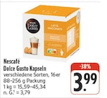 Dolce Gusto Kapseln Angebote von Nescafé bei EDEKA Bamberg für 3,99 €