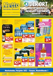 Whiskey im Netto Marken-Discount Prospekt in Gummersbach Aktueller Netto Marken-Discount Prospekt mit Whiskey, "DER ORT, AN DEM DU IMMER AUSGEZEICHNETE PREISE FINDEST.", Seite 1