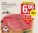 Frische Schweineschnitzel bei WEZ im Hüllhorst Prospekt für 6,66 €