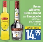Williams-Birnen-Brand von Roner im aktuellen EDEKA Prospekt für 14,99 €