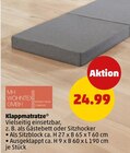 Aktuelles Klappmatratze Angebot bei Penny in Duisburg ab 24,99 €
